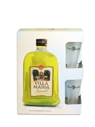VILLA MASSA Limoncello Coffret 2 Verres